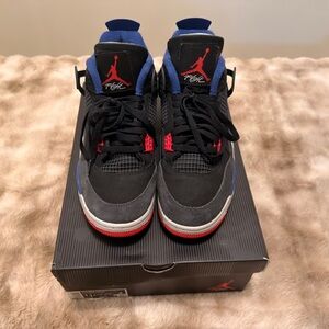 Jordan Rare Air 4 Sneakers Black Red Blue